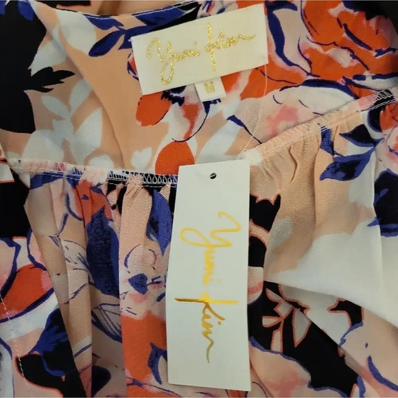 YUMI KIM Soho Mixer Wrap Dress Peach Coral Rose - Picture 7 of 7